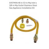 (New) 4ft   1/2" Gas Dryer Connector Kit