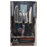 New RealTree 4 Piece Knife Set 2- 9.5"  with