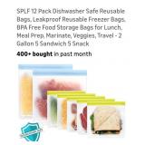 (New) 12 Reusable Food Storage Bags  dish washer