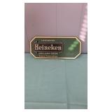 Heineken Sign 12" wide x 5" tall ( plastic)