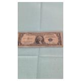 1935C  Blue Seal Silver Certificate in plastic