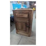 Estate...White Clad Oak Reproduction Ice Box 40"