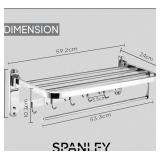 New Chrome Towel Rack with a Double Towel bar a