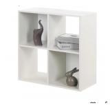New 2 x 2 Wooden Cube Bookcase, Step Shelf,