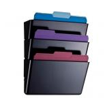 Letter Size Wall File, Black 14.5" x 13" x 4.1",