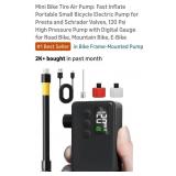 (New) Small Electric Bike Pump..Fast Inflate