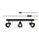 New 22" 3-Light Plug-in Track Lighting, Matte