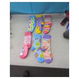 (New)  6 Pair Easter Themed Socks