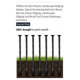 (100).   8" Plastic Spiral Landscape Barrier