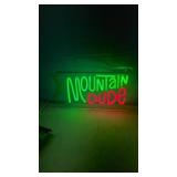 Mountain Dude LED Neon Sign 15" x 8"