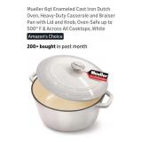 (New) Mueller 6qt Enameled Cast Iron Dutch Oven (