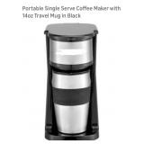 (New) Single Serve Coffee Maker with 14oz Travel