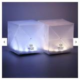 4 Solar Warm and Bright Collapsible Lights. For