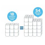 18 Rolls (Equivalent to 54 Rolls) Coreless 2-Ply