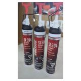 (3) Loctite SI 594 190 ml White Silicone Sealant