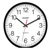 New Sharp Wall Clock Silent Non Ticking 10 Inch