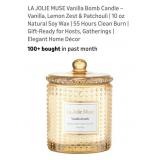 (New) La Jolie Muse Vanilla Bomb Scented Candle