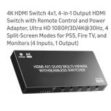 (New) HDTV  Splitter with Power Cord and Remote