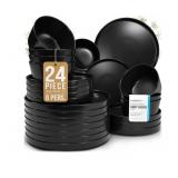 New Stoneware dinnerware set 8 persons 23 pcs
