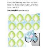 (12)  Reusable Washing Machine Lint Balls