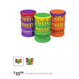 3 Toxic Waste 1.7 Oz Colored Drums Sour Candy.