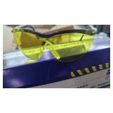 10 Pair New Yellow Tint Safety Glasses The