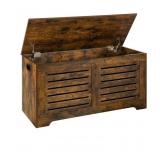 New Storage Chest, 39.4ï¿½Wooden Toy Box With 2