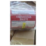 Roll of 100 Hazardous Waste Stickers