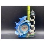 Dolphin lighthouse clock
