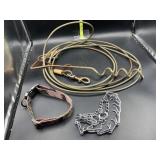 Tie out cable, stake and 2 collars