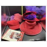 Red hat society hats and Book