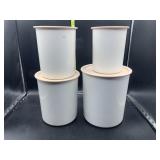 4 piece Tupperware canister set