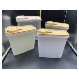 4 Tupperware cereal /past containers