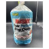 Huskey clear perforated plastic drop cloths -