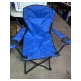 Blue folding camping chair