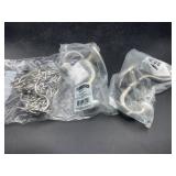 Coat hooks and shower curtain rings