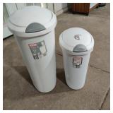 (2) Sterlite Trash cans - 13 gal & 8 gal sizes