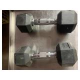 2 15lb hand weights
