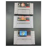 3 Super Nintendo games