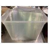 File tote full of clear plastic sheets