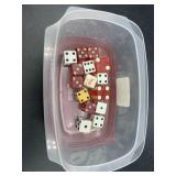 Container of dice