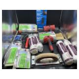 Paint rollers, brushes, pads and more