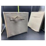 2 fabric cube storage drawers