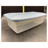 Plastic shoe box with lid