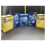 4 4 packs, 1 3 pack 60 watt soft white light