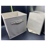 2 fabric cubes storage drawers