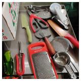Kitchen Utensils, pampered chef Knife,etc.
