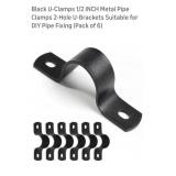 (12) 1/2" U Clamps ...2 packs of 6