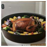 New Oval Non -Stick Roaster with Lid and Rack