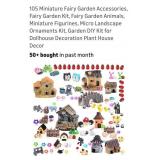 105pc  Miniatures Garden Pieces and accessories